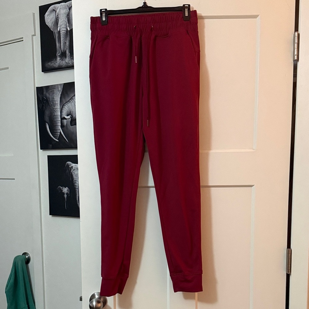 Women's Red Joggers